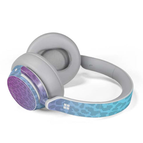 Cheetah Print Purple and Blue Surface Headphones Skin